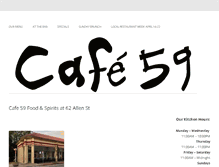 Tablet Screenshot of cafe59.com